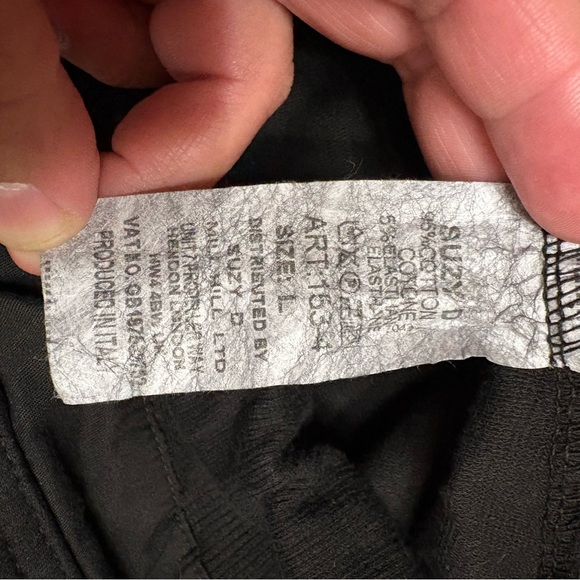 SUZY D LONDON Women's Black Jogger Pants,size L,Made in Italy,NWT - Picture 8 of 16